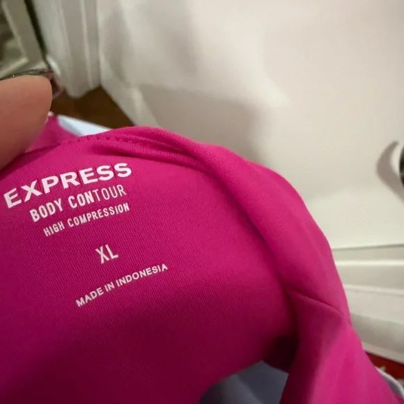 Express Vibrant Pink Sleeveless Bodysuit - Picture 5 of 5